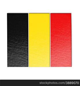 belgian flag isolated on white stylized illustration.