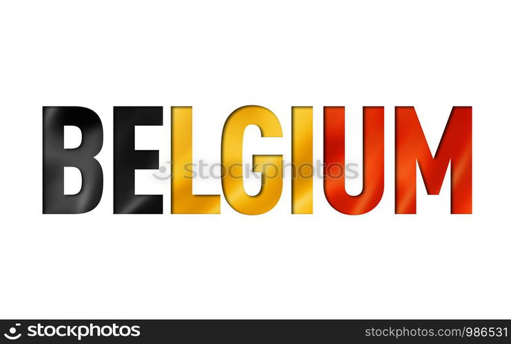 belgian flag text font. belgium symbol background. belgian flag text font