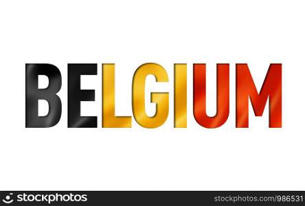 belgian flag text font. belgium symbol background. belgian flag text font