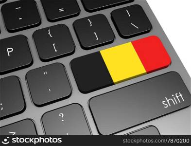 Belgium keyboard image with hi-res rendered artwork that could be used for any graphic design.. Belgium