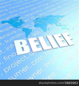 Belief world map