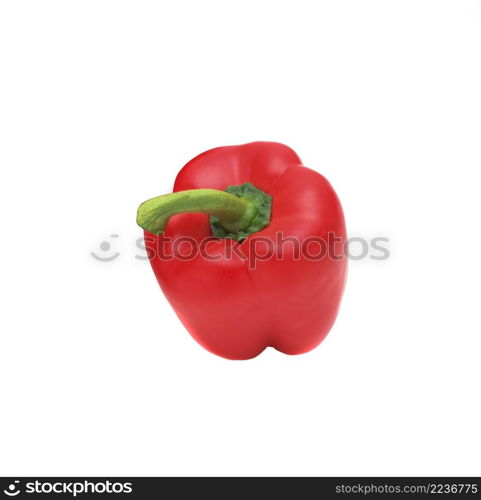 Bell pepper (bulgarian pepper) isolated on white. Bell pepper