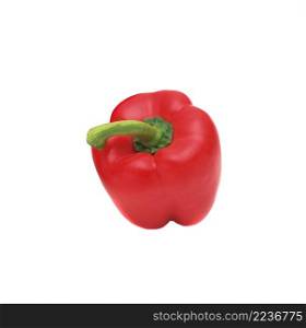 Bell pepper (bulgarian pepper) isolated on white. Bell pepper