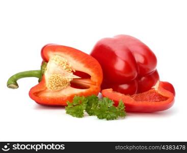 bell pepper isolated on white background