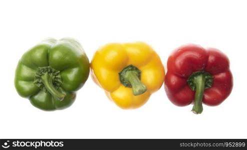bell pepper isolated on white background