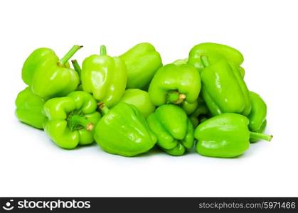 Bell peppers isolated on the white background