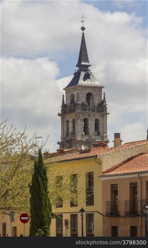 Bell tower of the Cathedral of the Holy Child, Alcala de Henares, Spain