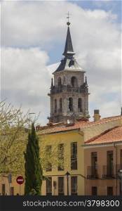 Bell tower of the Cathedral of the Holy Child, Alcala de Henares, Spain