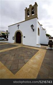 bell tower teguise lanzarote spain the old wall terrace church in arrecife