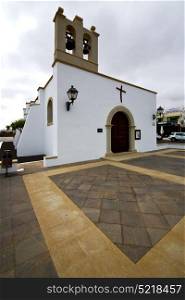 bell tower teguise lanzarote spain the old wall terrace church in arrecife