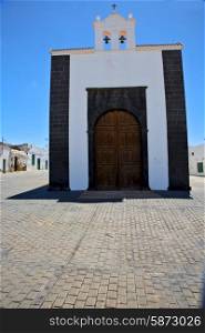 bell tower teguise lanzarote spain the old wall terrace church in arrecife&#xA;