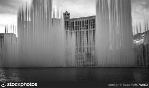 bellagio hotel and other architecture in las vegas nevada