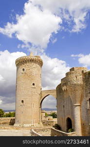 Bellver Castle Castillo tower in Majorca at Palma de Mallorca Balearic Islands