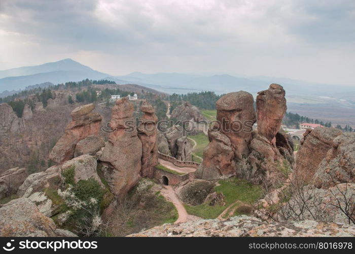 Belogradchik fortress in Bulgaria