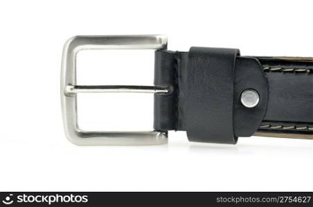 Belt for trousers. It is isolated on a white background