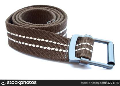 Belt on white background