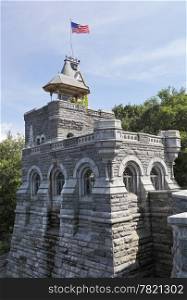 Belvedere Castle is a building in Central Park in New York City, New York, that contains exhibit rooms and an observation deck.