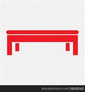 Bench Icon illustration design