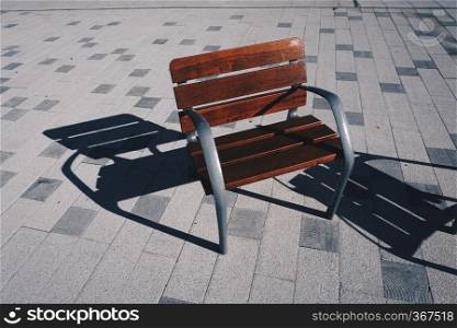 bench in the street