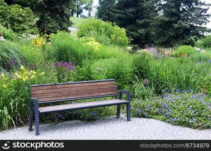 bench to rest in a beautiful park