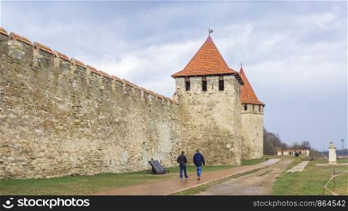 Bender, Moldova - 03.10.2019. Old historic Fortress in Bender city, Transnistria, Moldova. Fortress in Bender, Transnistria, Moldova
