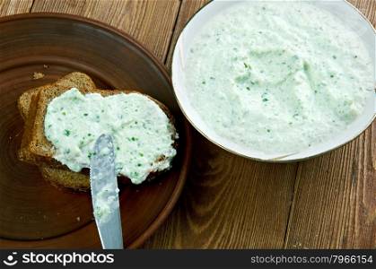 Benedictine - spread made with cucumbers and cream cheese.Cuisine of the United States