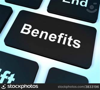 Benefits Key Shows Bonus Perks Or Rewards . Benefits Key Showing Bonus Perks Or Rewards