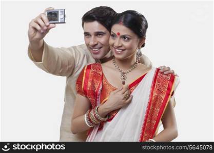 Bengali couple taking a self portrait