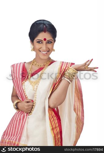 Bengali woman gesturing