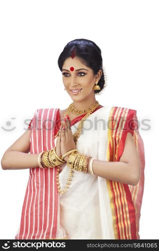 Bengali woman greeting