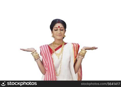 Bengali woman imagining