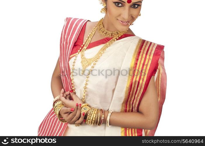 Bengali woman smiling