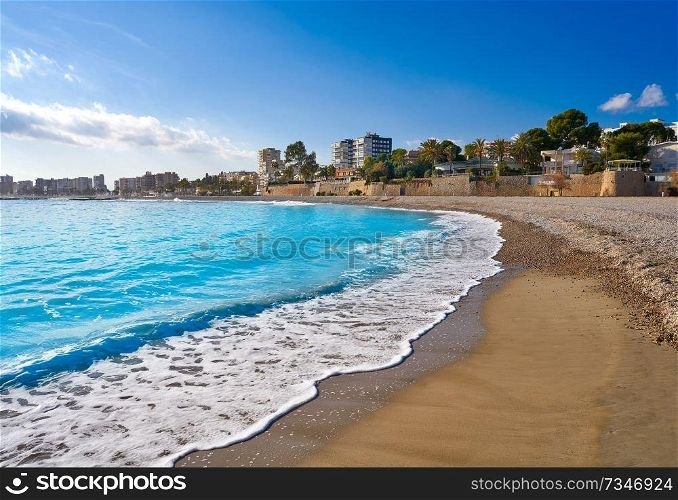Benicassim Els Terrers playa beach in Castellon of Spain also Benicasim