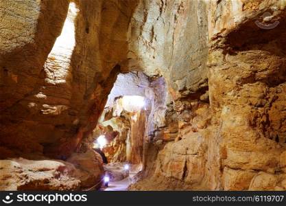 Benidoleig Cueva Calaveras cavern in Alicante at Spain