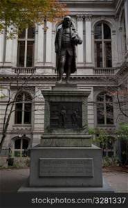 Benjamin Franklin statue in Boston, Massachusetts, USA