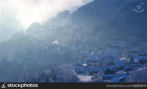 Bergdorf in der Schweiz, Berner Oberland
