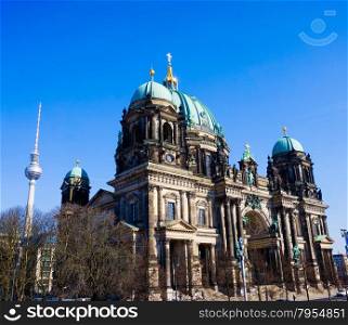 Berlin Cathedral (Berliner Dom) famous landmark in Berlin City, Germany