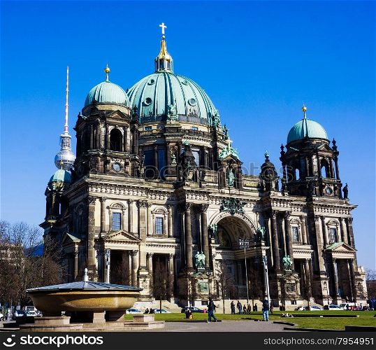 Berlin Cathedral (Berliner Dom) famous landmark in Berlin City, Germany