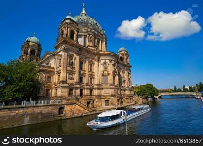 Berlin Cathedral Berliner Dom Germany. Berlin Cathedral Berliner Dom from Spree river in Germany