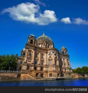 Berlin Cathedral Berliner Dom Germany. Berlin Cathedral Berliner Dom from Spree river in Germany