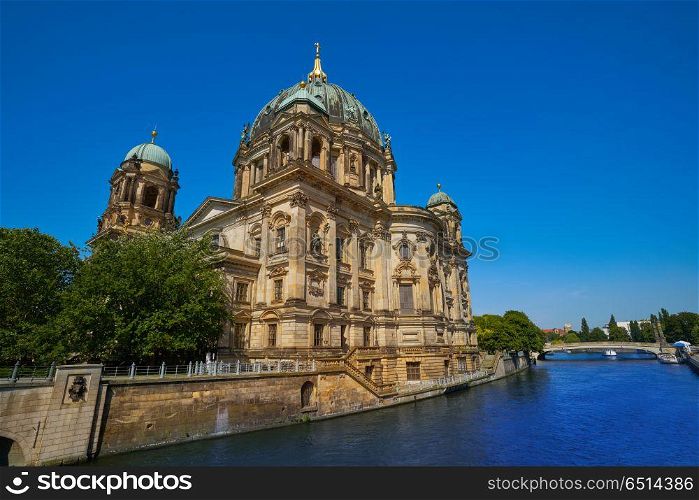Berlin Cathedral Berliner Dom Germany. Berlin Cathedral Berliner Dom from Spree river in Germany