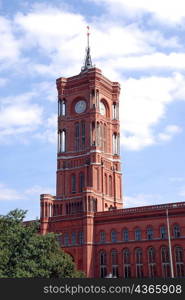 Berlin red town hall building