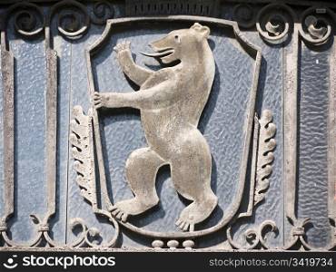 Berlin-Wappen. Berlin - emblem with a bear
