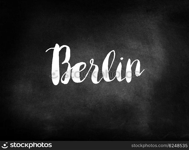 Berlin written on a chalkboard
