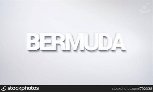 Bermuda, text design. calligraphy. Typography poster. Usable as Wallpaper background