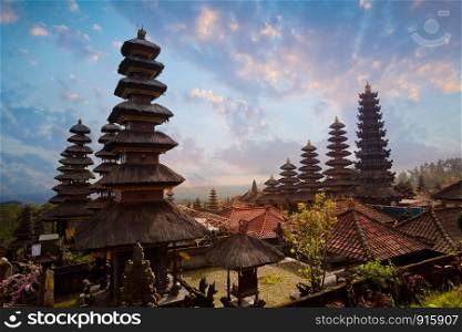 Besakih complex Pura Penataran Agung , hindu temple of Bali, Indonesia