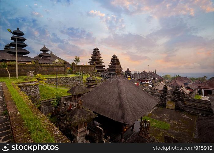 Besakih complex Pura Penataran Agung , hindu temple of Bali, Indonesia