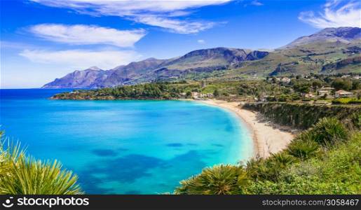 best beaches of Sicily island. Scopello. Italy