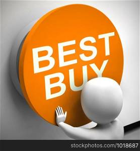Best buy bargain products with reductions and discount prices. Value shopping at a store or online - 3d illustration