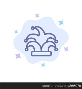 Best, Crown, King, Madrigal Blue Icon on Abstract Cloud Background